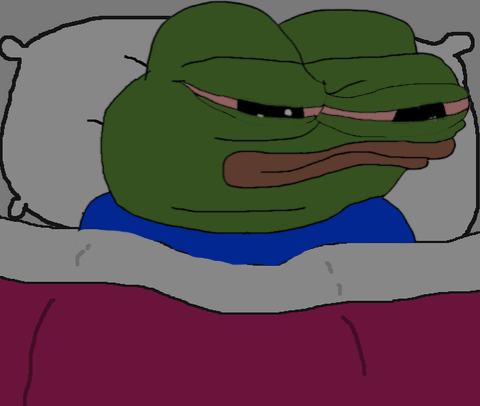 apu lying in bed with eyes open